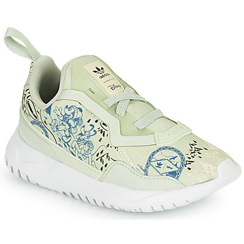 Shoes Children Low top trainers adidas Originals ORIGINALS FLEX EL I White / Green