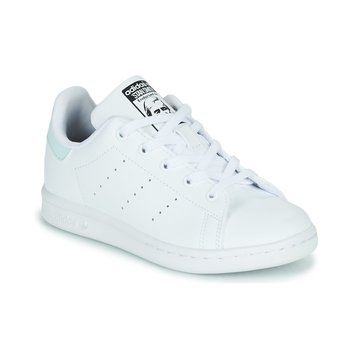 Andrew Halliday Perfect minstens adidas Originals STAN SMITH C White / Blue - Free delivery | Spartoo NET !  - Shoes Low top trainers Child USD/$57.60