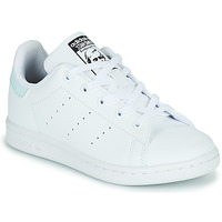 Shoes Children Low top trainers adidas Originals STAN SMITH C White / Blue