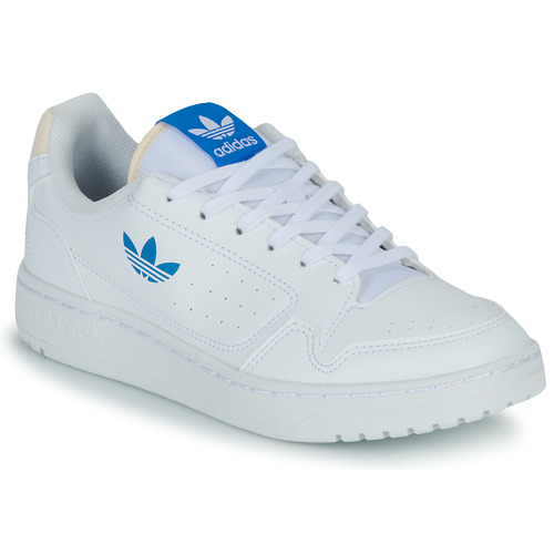 Shoes Girl Low top trainers adidas Originals NY 90 J White / Pink