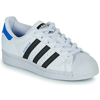 Shoes Children Low top trainers adidas Originals SUPERSTAR J White / Black / Blue