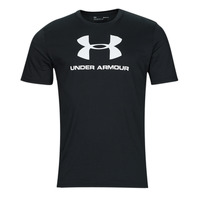 Clothing Men short-sleeved t-shirts Under Armour UA Sportstyle Logo SS Black / White