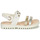 Shoes Girl Sandals Geox J S.CORALIE G. C - GBK+GBK PER White / Gold