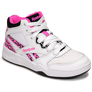 Shoes Girl High top trainers Reebok Classic BB4500 COURT White / Pink / Leopard