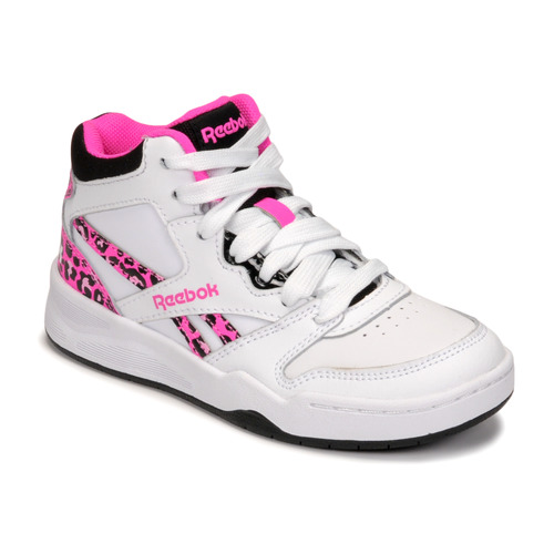 Shoes Girl High top trainers Reebok Classic BB4500 COURT White / Pink / Leopard