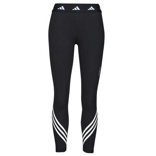 Adidas Women's 3-Stripe 7/8 Style High Rise Tight Fit Side Pocket Legging  Black | eBay