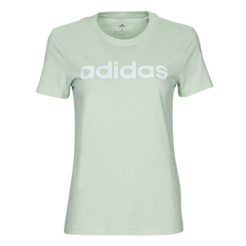 Clothing Women short-sleeved t-shirts adidas Performance W LIN T Green / Lin