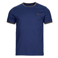 Clothing Men short-sleeved t-shirts Fred Perry TWIN TIPPED T-SHIRT Blue