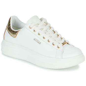 Shoes Women Low top trainers Guess SALERNO White / Gold