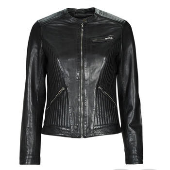 material Women Leather jackets / Imitation le Naf Naf CZUNI Black