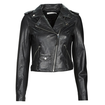 Clothing Women Leather jackets / Imitation le Naf Naf CALY Black