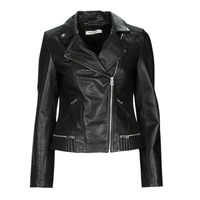 Clothing Women Leather jackets / Imitation le Naf Naf CNANA Black