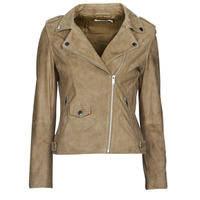 Clothing Women Leather jackets / Imitation le Naf Naf CHOUPO Beige