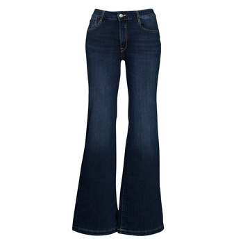 Clothing Women Flare / wide jeans Le Temps des Cerises PULP HIGH FLARE Blue