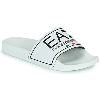 Shoes Sliders Emporio Armani EA7 SHOES BEACHWEAR White / Black
