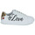 Shoes Women Low top trainers Bons baisers de Paname SIMONE CRAZY IN LOVE White