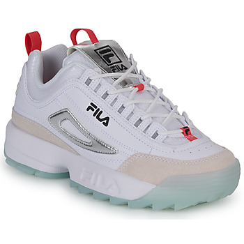 Shoes Women Low top trainers Fila DISRUPTOR M White / Silver