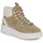 Shoes Women High top trainers Yurban GRENOBLE Beige