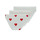 Underwear Girl Knickers/panties Petit Bateau LOT 3 CULOTTES White / Red