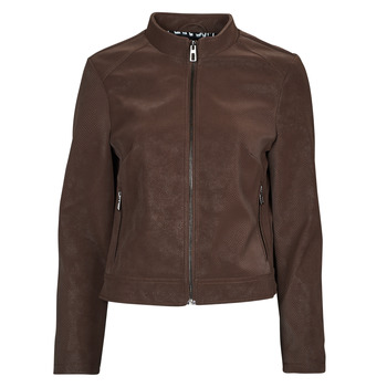 material Women Leather jackets / Imitation le Desigual LAS VEGAS Brown