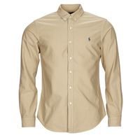 Clothing Men long-sleeved shirts Polo Ralph Lauren SLBDPPCS-LONG SLEEVE-SPORT SHIRT Beige / Surrey / Tan