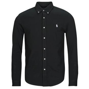 Clothing Men long-sleeved shirts Polo Ralph Lauren LSFBBDM5-LONG SLEEVE-KNIT Black /  black