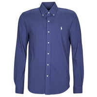 Clothing Men long-sleeved shirts Polo Ralph Lauren LSFBBDM5-LONG SLEEVE-KNIT Blue / Sky / Light / Navy