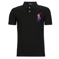 Clothing Men short-sleeved polo shirts Polo Ralph Lauren SSKCCMSLM1-SHORT SLEEVE-POLO SHIRT Black