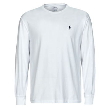 Clothing Men Long sleeved shirts Polo Ralph Lauren SSCNM2-SHORT SLEEVE-T-SHIRT White / White