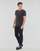 Clothing Men short-sleeved t-shirts Polo Ralph Lauren T-SHIRT AJUSTE AVEC POCHE EN COTON Black