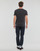 Clothing Men short-sleeved t-shirts Polo Ralph Lauren T-SHIRT AJUSTE AVEC POCHE EN COTON Black