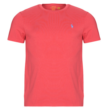 Clothing Men short-sleeved t-shirts Polo Ralph Lauren SSCNCMSLM2-SHORT SLEEVE-T-SHIRT Red