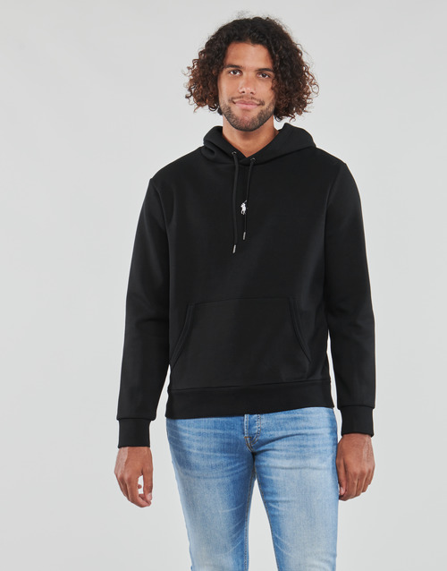 Clothing Men sweaters Polo Ralph Lauren SWEATSHIRT DOUBLE KNIT TECH LOGO CENTRAL Black /  black