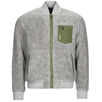 Clothing Men Blouses Polo Ralph Lauren LSBOMBERM5-LONG SLEEVE-FULL ZIP Grey
