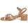Shoes Women Sandals JB Martin VICTORIA Velvet / Camel / Gold / Chalk
