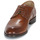 Shoes Men Derby shoes Pellet CHRISTIAN Veal / Brushed / Cognac