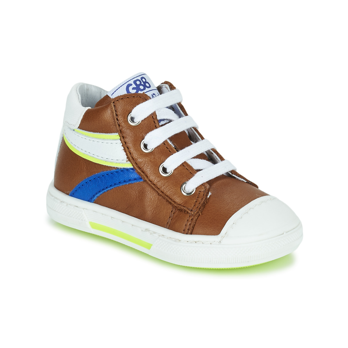 Shoes Boy High top trainers GBB OWEN Brown