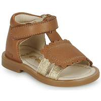 Shoes Girl Sandals Little Mary CIDONIE Brown / Gold