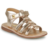 Shoes Girl Sandals Little Mary MADELON Gold / Pink