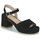 Shoes Women Sandals JB Martin ORIA Crust / Velvet / Black