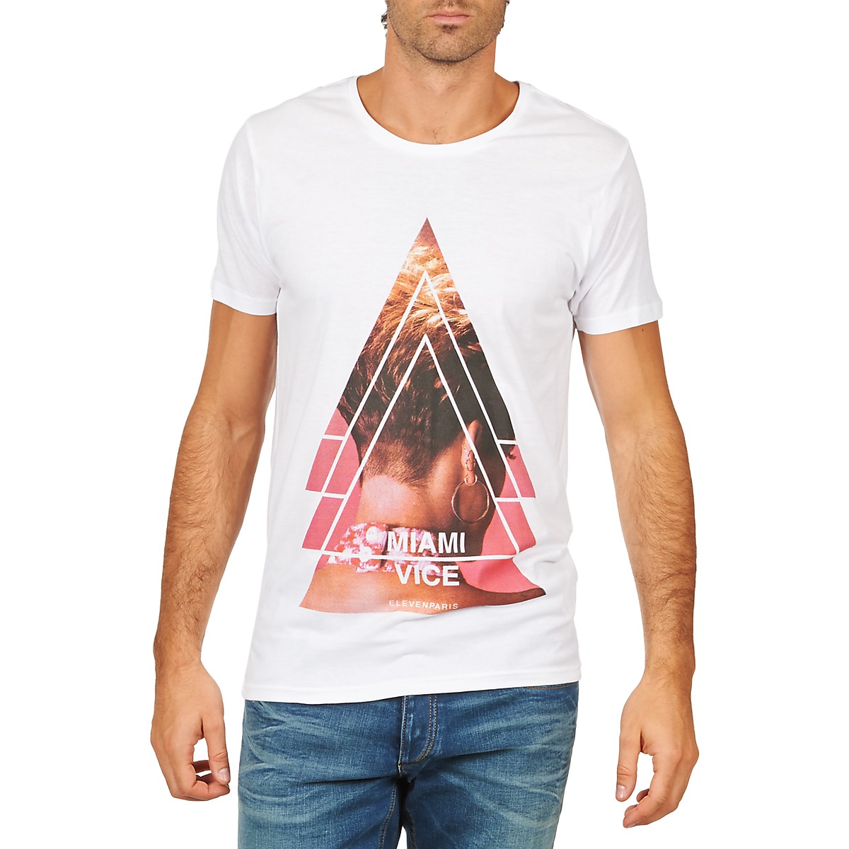 langsom Ejendommelige lysere Eleven Paris MIAMI M MEN White - Free delivery | Spartoo NET ! - Clothing  short-sleeved t-shirts Men USD/$34.40