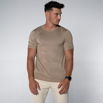 Clothing Men short-sleeved t-shirts THEAD. AUSTIN T-SHIRT Camel
