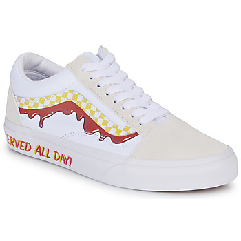 Shoes Low top trainers Vans OLD SKOOL White / Red