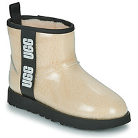 Shoes Women Mid boots UGG CLASSIC CLEAR MINI Beige / Black