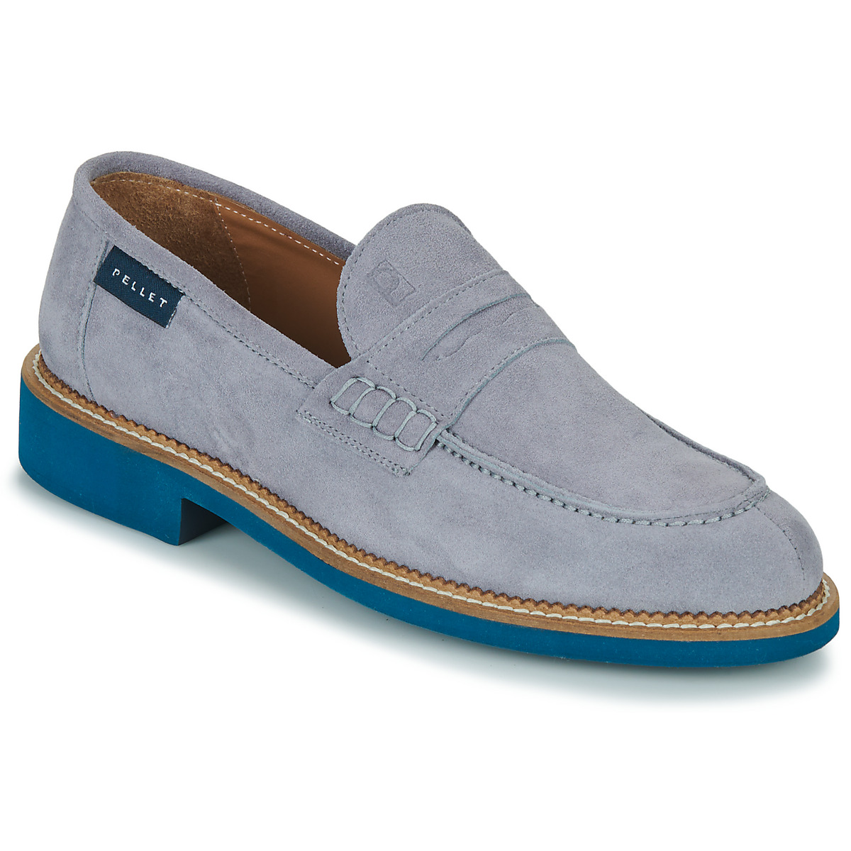 Shoes Men Loafers Pellet CLEMENT Grey