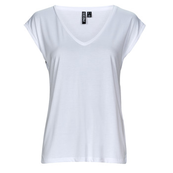 Clothing Women Tops / Sleeveless T-shirts Pieces PCKAMALA TEE White