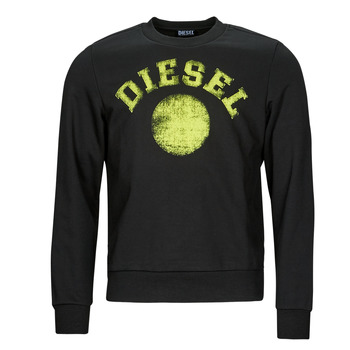 Clothing Men sweaters Diesel S-GINN-K30 Black / Green