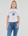 Clothing Women short-sleeved t-shirts Diesel T-REG-G7 White / Blue