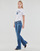 Clothing Women short-sleeved t-shirts Diesel T-REG-G7 White / Blue