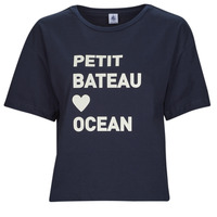 Clothing Women short-sleeved t-shirts Petit Bateau A06TM04 Marine